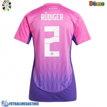 Fotballdrakt Dame Tyskland Antonio Rudiger #2 Bortedrakt EM 2024 Kortermet